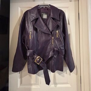Michael Hoban North Beach San Francisco High end Leather Set- Jacket & Pants